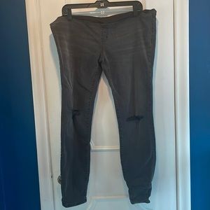 Madewell Black Maternity Skinny Jeans